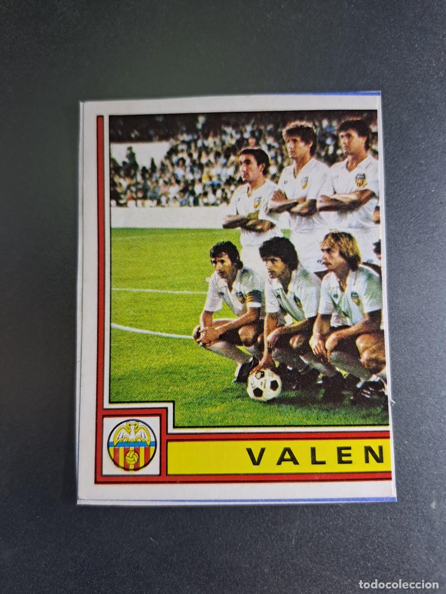 Cromos de Futebol: CROMO EQUIPO ALINEACION 272 VALENCIA FUTBOL 83 82 1982 1983 PANINI CROMO CROM RECORTADO
