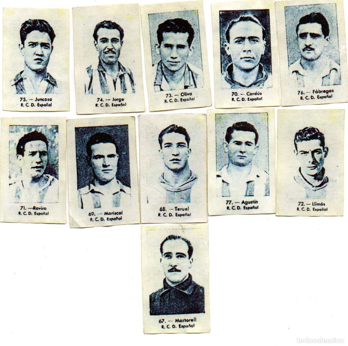 Cromos de f&uacute;tbol: ESPA&Ntilde;OL, 1943, DE CONDIMENTOS, SIRENA, - Foto 1