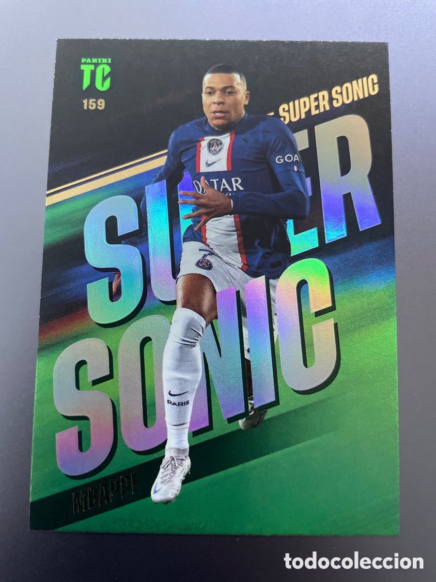 Cromos de f&uacute;tbol: Mbappe 159 Super Sonic Panini Top Class 2023 PSG - Foto 1
