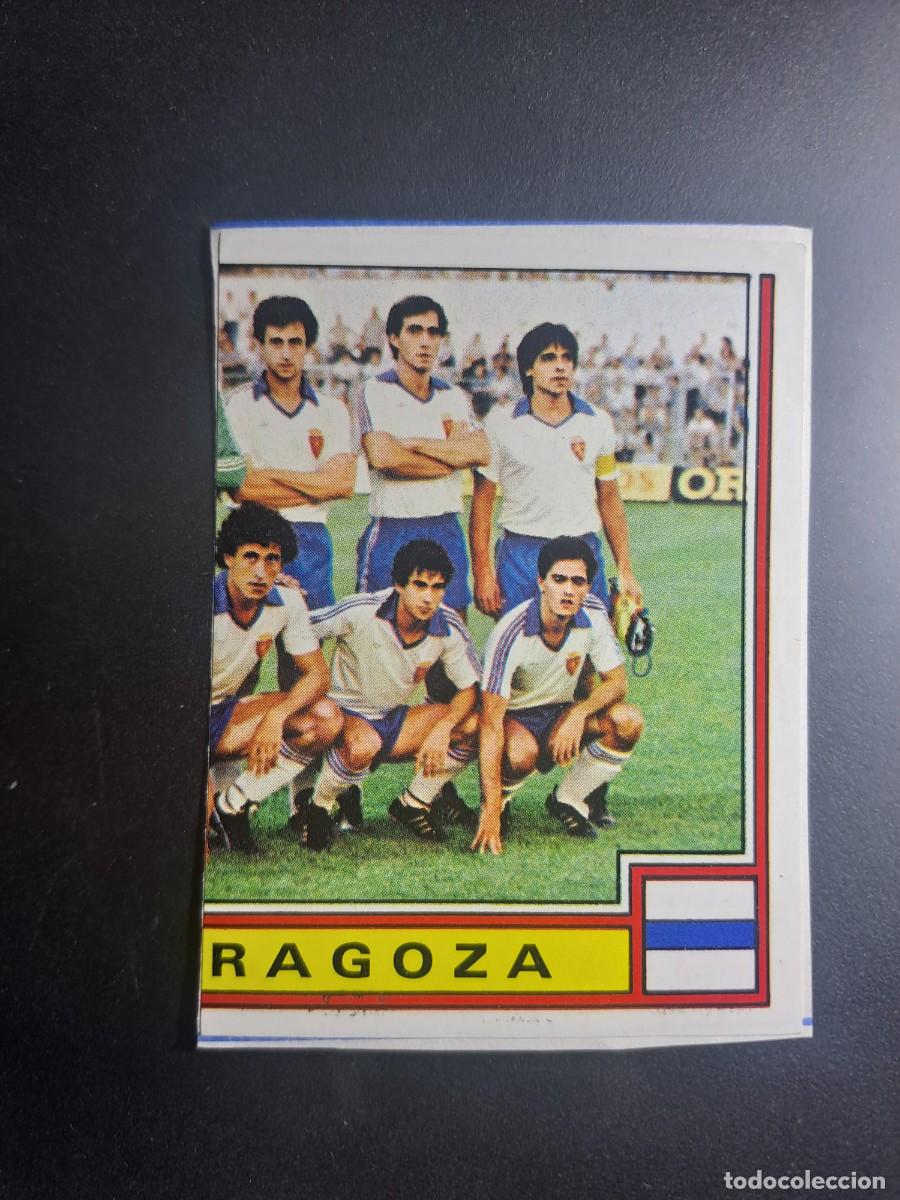 Fu&szlig;ball-Sticker: CROMO ALINEACION 309 ZARAGOZA FUTBOL 83 82 1982 1983 CROMO CROM PANINI RECORTADO