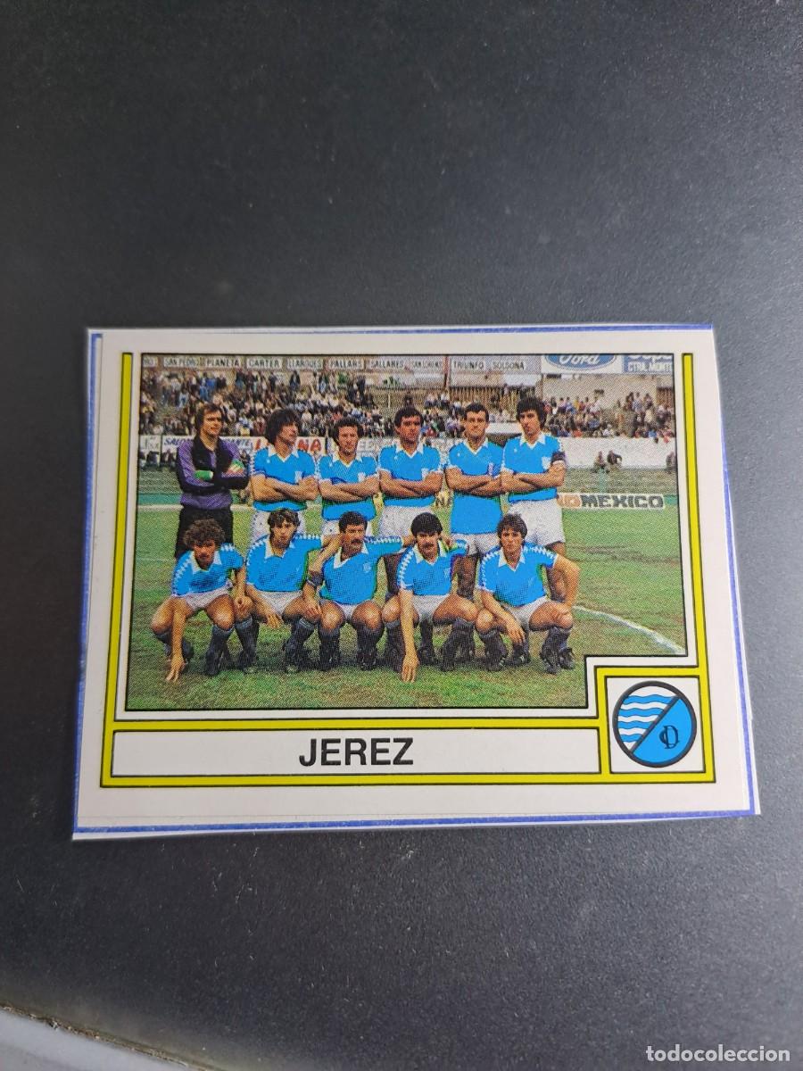 Cromos de Futebol: CROMO EQUIPO ALINEACION 343 JEREZ XEREZ FUTBOL 83 82 1982 1983 CROMO CROM PANINI RECORTADO