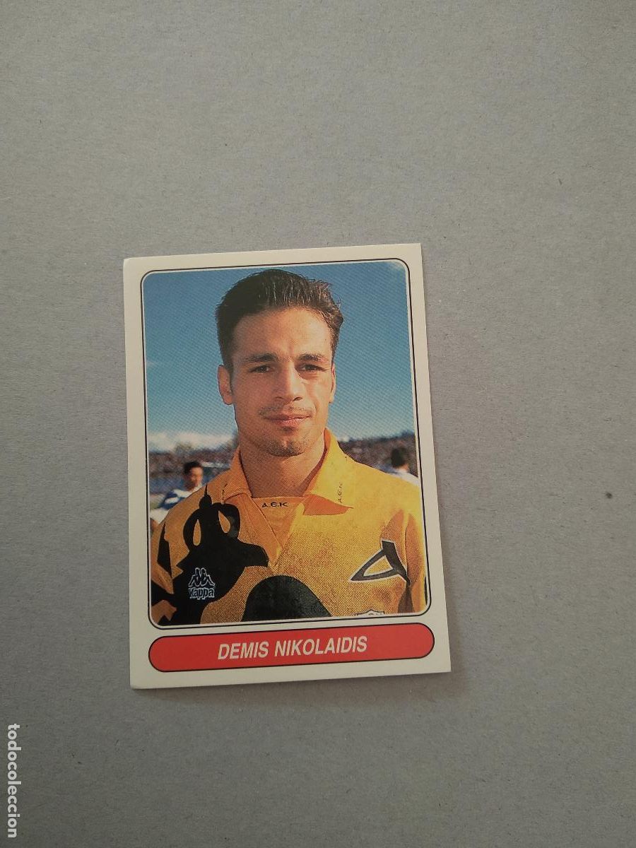Fu&szlig;ball-Sticker: 108 DEMIS NIKOLAIDIS AEK GRECIA CROMO FUTBOL PANINI 97-98 EUROPEAN FOOTBALL STARS 1997-1998