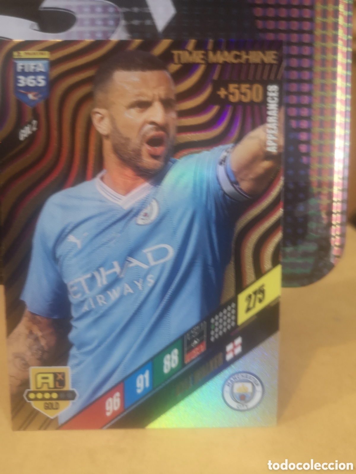 Cromos de f&uacute;tbol: ADRENALYN XL FIFA 365 2024 TIME MACHINE KYLE WALKER - GOL 2 - MANCHESTER CITY