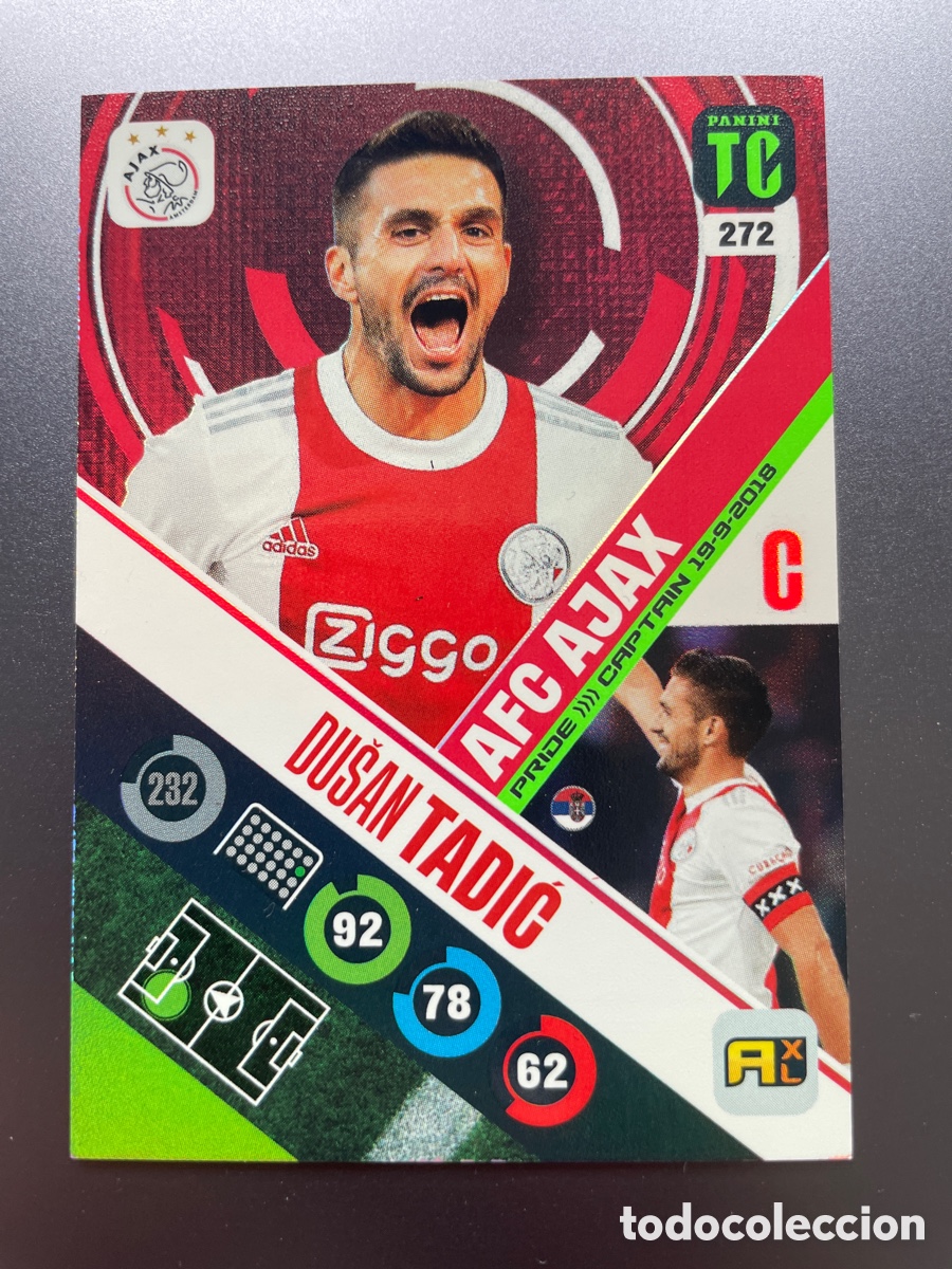Cromos de f&uacute;tbol: Tadic 272 Captain Top Class 2022 Panini Ajax - Foto 1