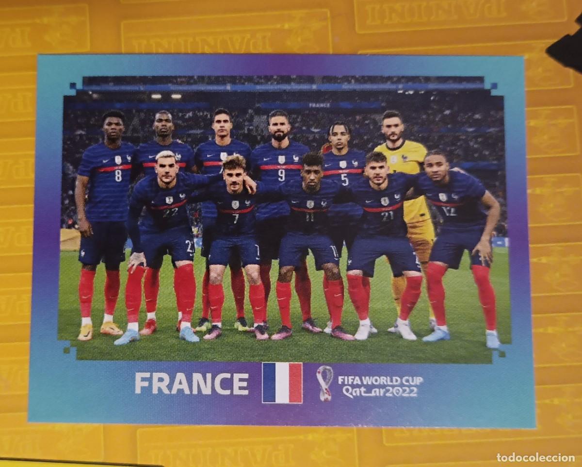 Cromos de F&uacute;tbol: FRA 1 EQUIPO ALINEACION 1 FRA1 FRANCIA FIFA WORLD CUP MUNDIAL QATAR 2022 22 STICKER PANINI