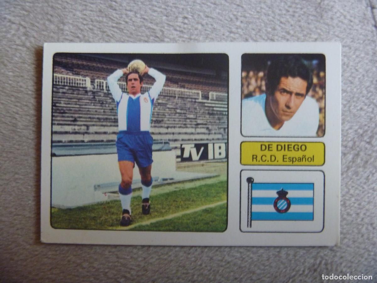 Cartes &agrave; collectionner de Football: R C D ESPA&Ntilde;OL DE DIEGO CROMO LIGA 1973-74, 73-74 FHER NUNCA PEGADO OPORTUNIDAD