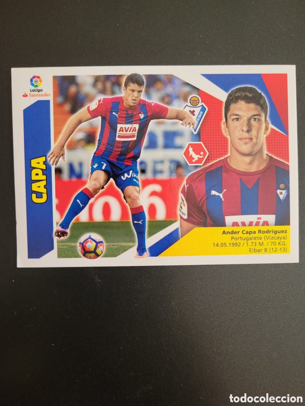 Cromos de f&uacute;tbol: CAPA EIBAR N&Uacute;MERO 4 LIGA ESTE 2017 2018 - Foto 1