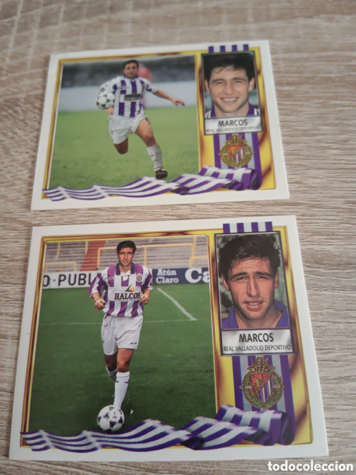 Figurine di Calcio: Las dos versiones Marcos Real Valladolid liga 1995 1996 95 96 ediciones este