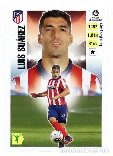 Figurine di Calcio: LUIS SUAREZ N&ordm; 70 TOP FICHAJE ATLETICO MADRID A LIGA ESTE 2020 2021 20 21 ALBUM FUTBOL PANINI