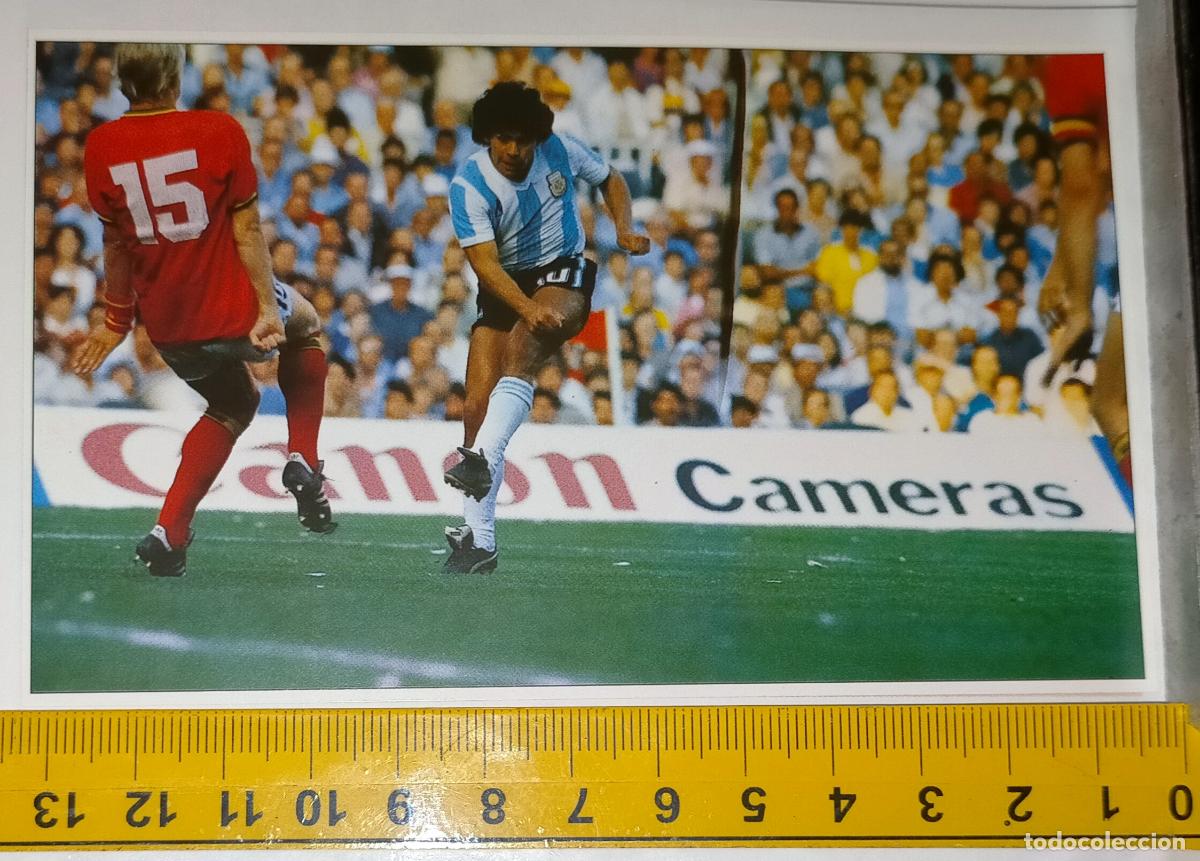 Cromos de F&uacute;tbol: pegatina cromo recorte recuperado de album - A&Ntilde;O 1986 ARMANDO MARADONA FUTBOL ARGENTINA