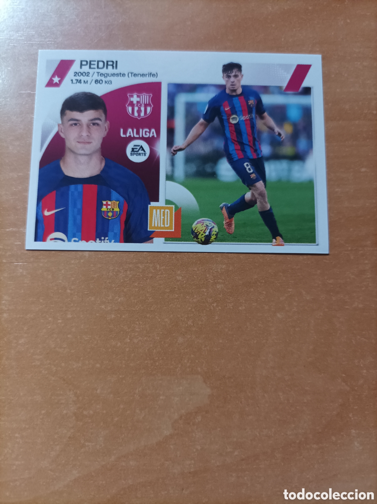 Cromos de f&uacute;tbol: Pedri 15 Barcelona Liga Este 2023/24 23-24