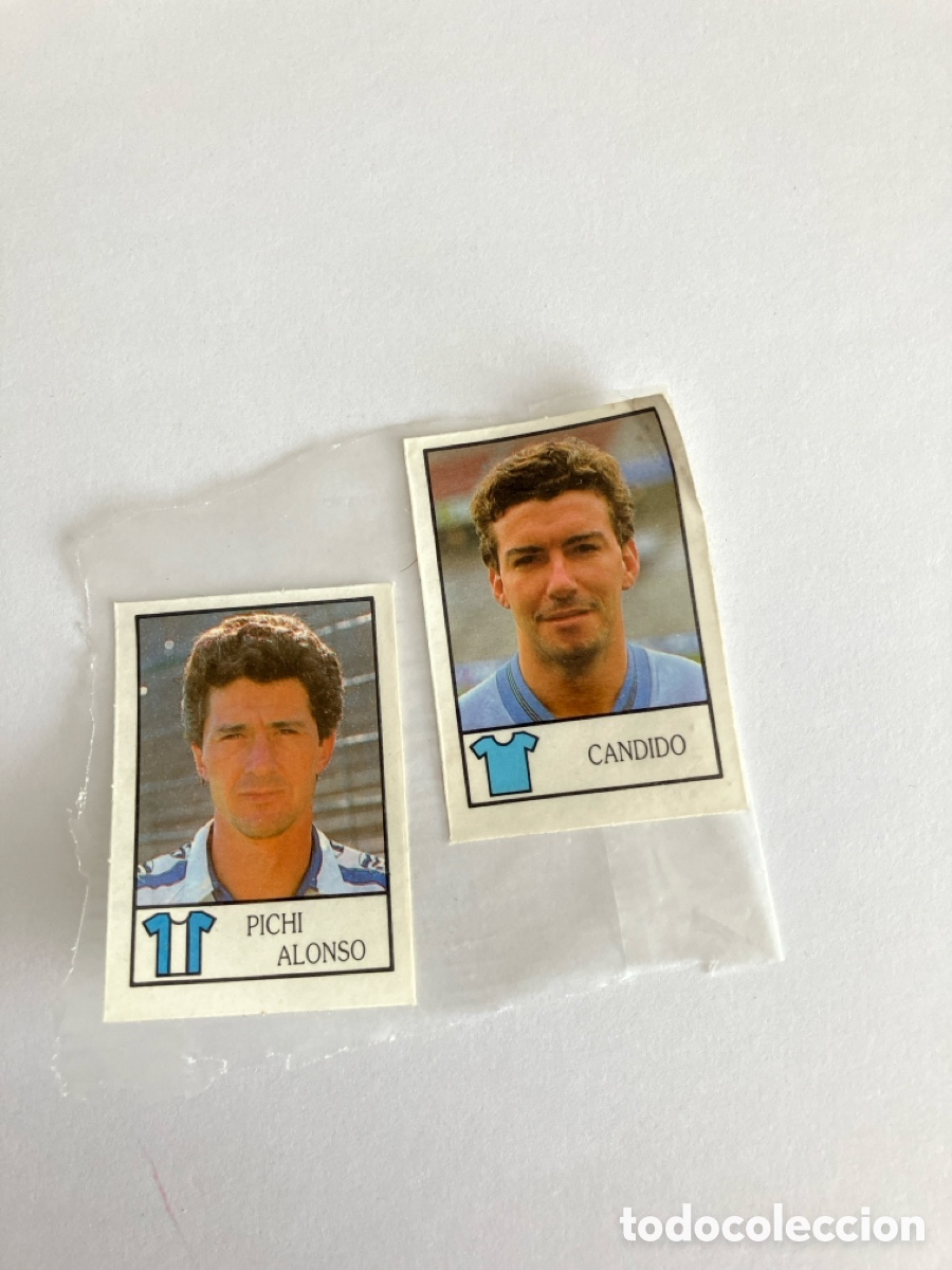 Cromos de f&uacute;tbol: Dos cromos de Candido y Pichi Alonso - Foto 1
