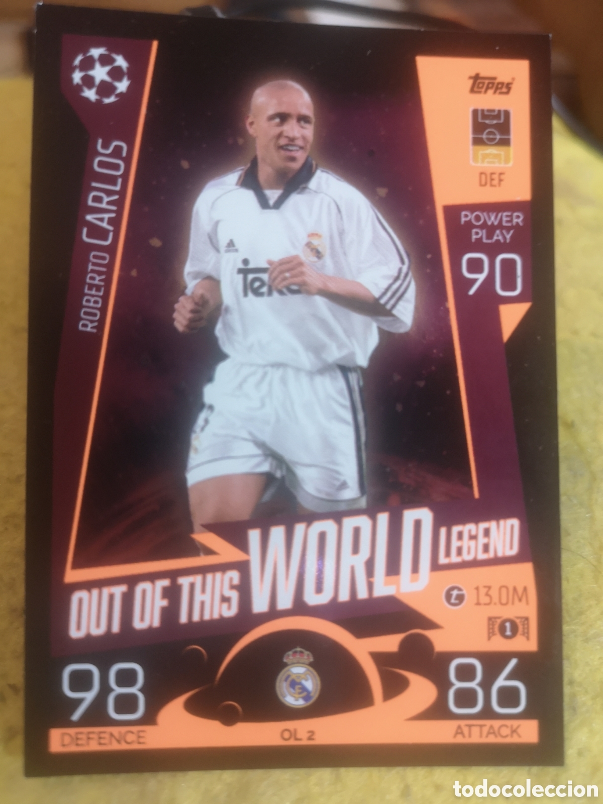 Cromos de f&uacute;tbol: TOPPS MATCH ATTAX EXTRA 2022 2023 - 22 23 OUT OF THIS WORLD LEGEND ROBERTO CARLOS - OL 2 REAL MADRID