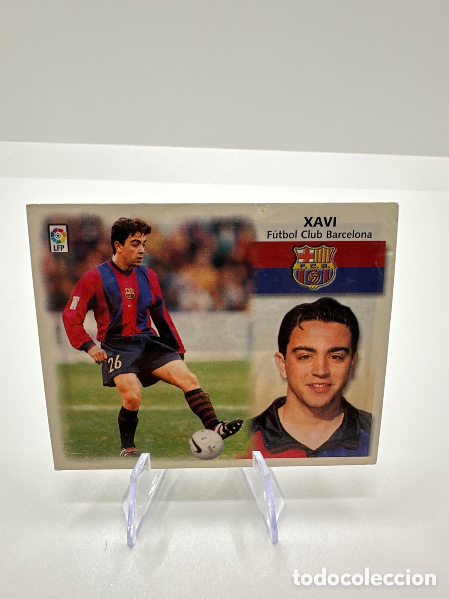 Fu&szlig;ball-Sticker: Cromo Xavi Barcelona rookie 2&ordm; LIGA Este 1998 1999 98 99 Sin pegar