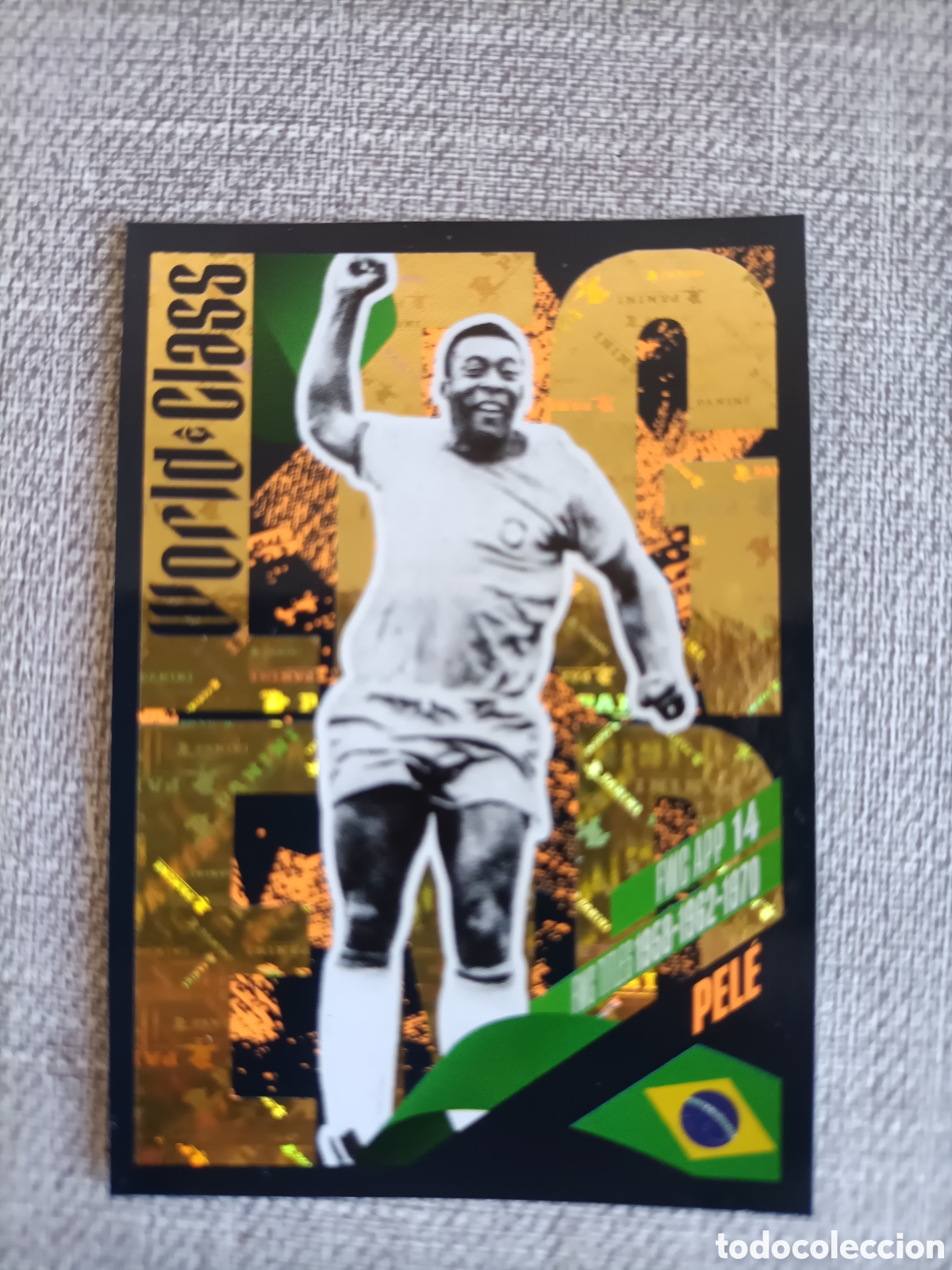 Cromos de f&uacute;tbol: World Class 366 Pel&eacute; Brasil - Foto 1