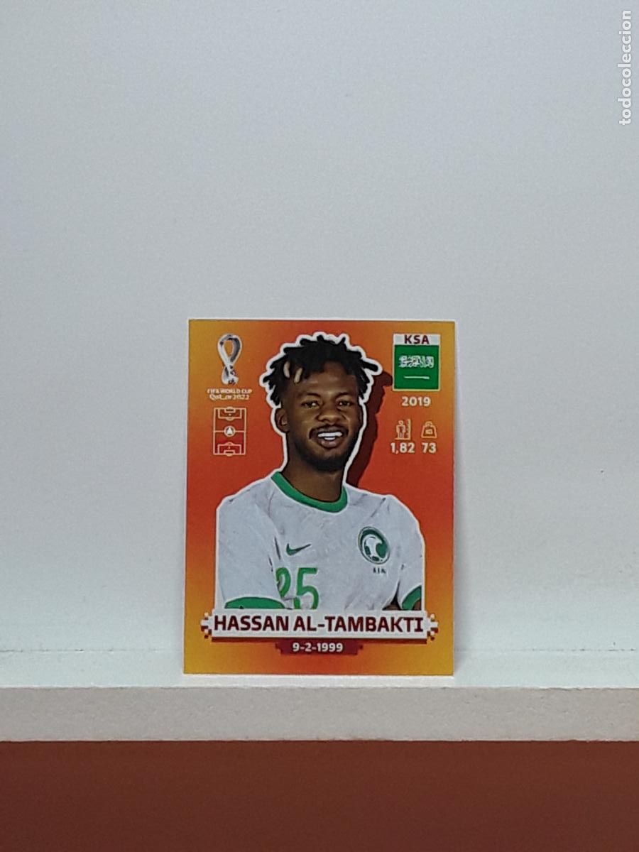 Cromos de F&uacute;tbol: MUNDIAL NARANJA 2022 WORLD CUP QATAR ROSA ALBUM PANINI LIGA N KSA9 KSA 9 ARABIA SAUDI AL-TAMBAKTI
