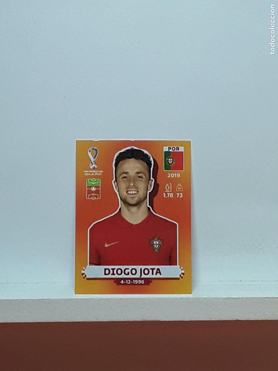 Cromos de f&uacute;tbol: MUNDIAL NARANJA 2022 WORLD CUP QATAR ROSA ALBUM PANINI LIGA N POR18 POR 18 PORTUGAL DIOGO JOTA