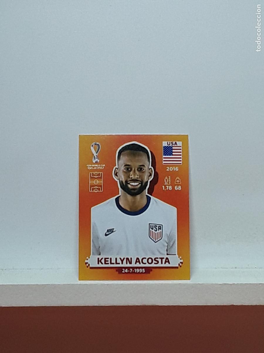 Figurine di Calcio: MUNDIAL NARANJA 2022 WORLD CUP QATAR ROSA ALBUM PANINI LIGA N USA11 USA 11 ESTADOS UNIDOS ACOSTA