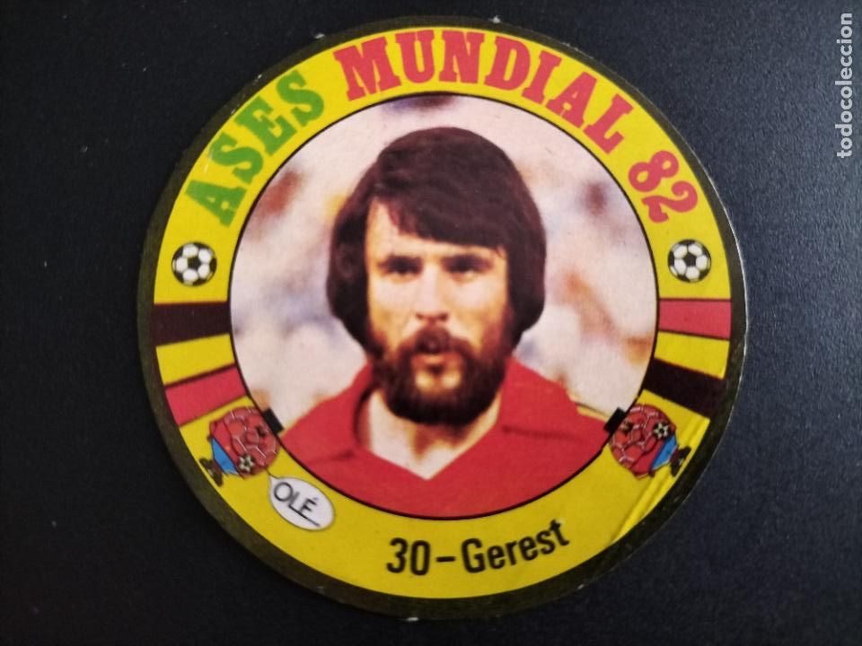 Cromos de f&uacute;tbol: 30 ERIC GERETS GEREST BELGICA CROMOS REYAUCA ASES DEL MUNDIAL DE FUTBOL ESPA&Ntilde;A 82 1982