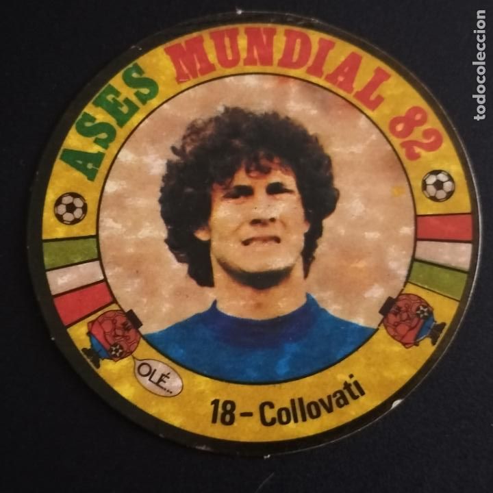 Cromos de F&uacute;tbol: 18 COLLOVATI ITALIA CROMOS REYAUCA ASES DEL MUNDIAL DE FUTBOL ESPA&Ntilde;A 82 1982