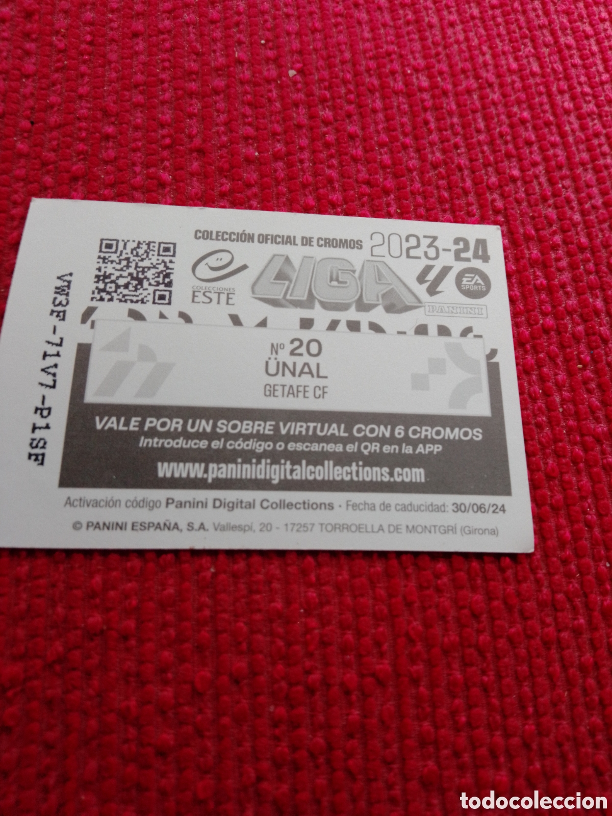 Cromos de f&uacute;tbol: UNAL GETAFE 20 ESTE 2023-24 SIN PEGAR - Foto 2