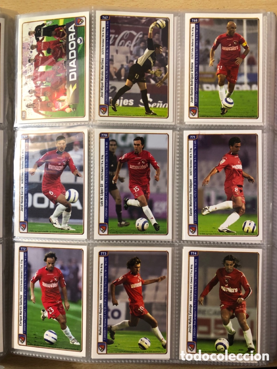 Cromos de F&uacute;tbol: Terrassa FC Equipo completo Mundicromo 2005 Segunda divisi&oacute;n