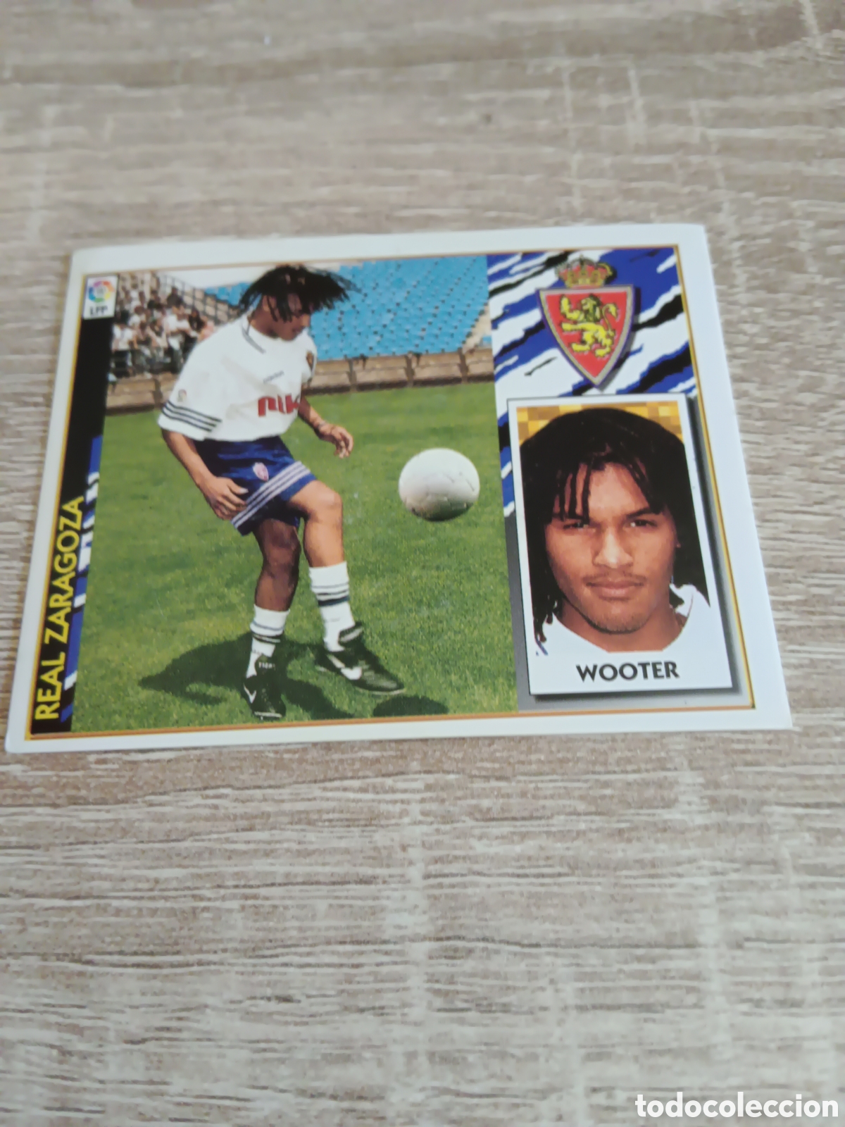 Cromos de f&uacute;tbol: Wooter coloca Real Zaragoza liga 1997 1998 97 98 ediciones este
