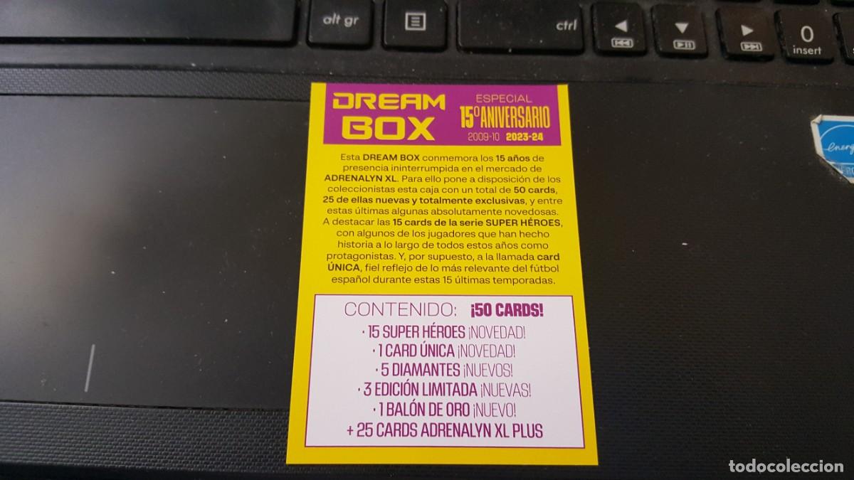 Football Stickers: LOTE PANINI ADRENALYN XL 2023 24 15&ordm; ANIVERSARIO DREAM BOX CHECKLIST DE PAPEL