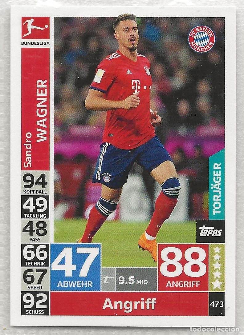 Cromos de F&uacute;tbol: 473 Wagner Torj&auml;ger Match Attax Action Bundesliga 18-19