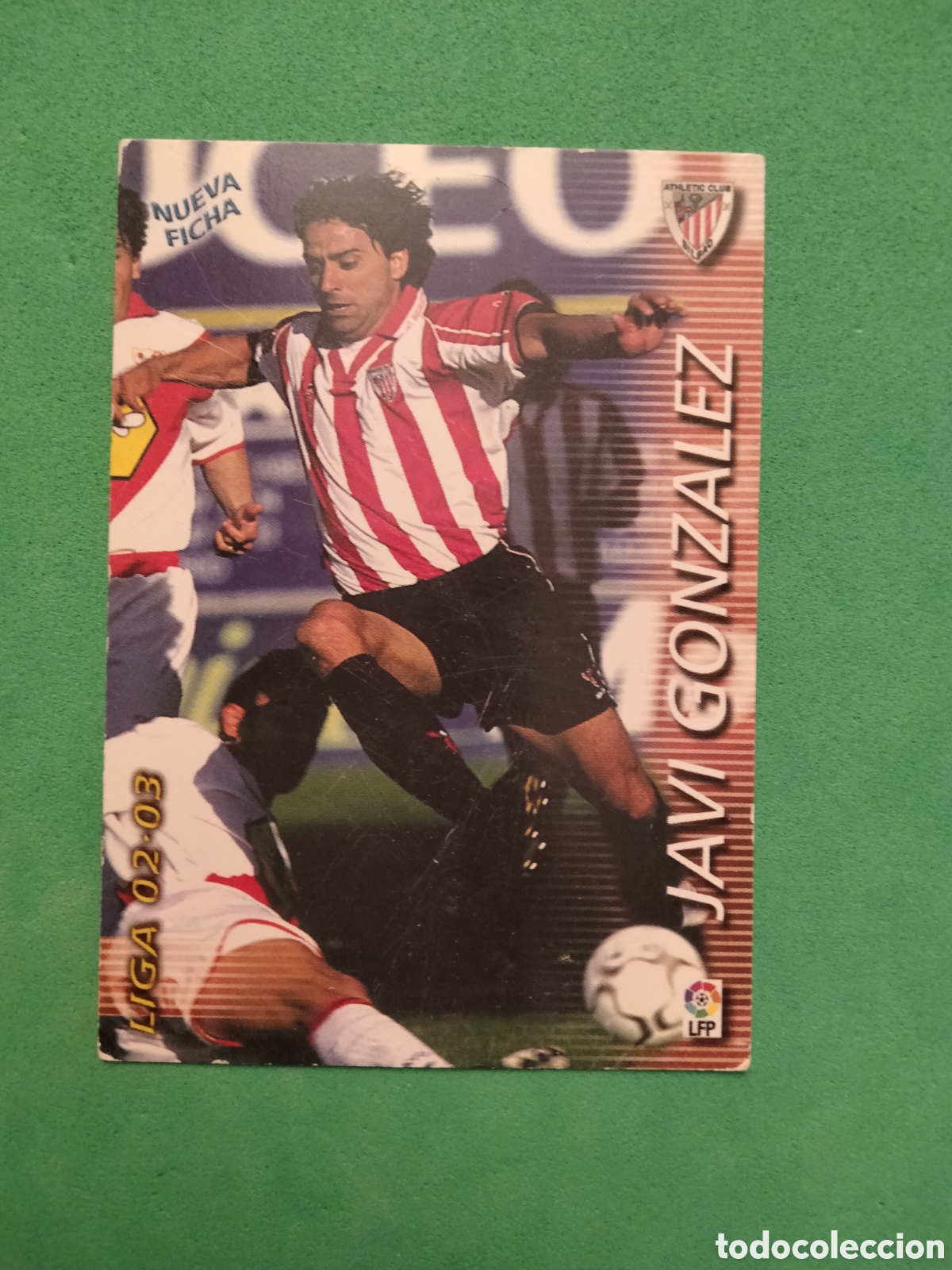 Fu&szlig;ball-Sticker: JAVI GONZALEZ 31 BIS ATHLETIC CLUB MEGACRACKS 2002 2003 PANINI MGK 02 03 CARD UNIFICO ENVIOS