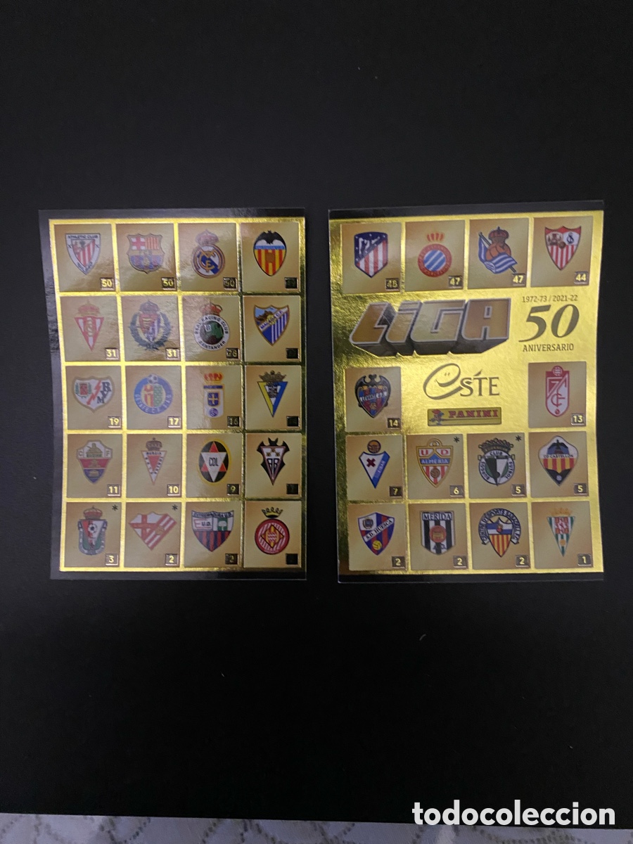 Cromos de F&uacute;tbol: La Isla del Tesoro pack escudos