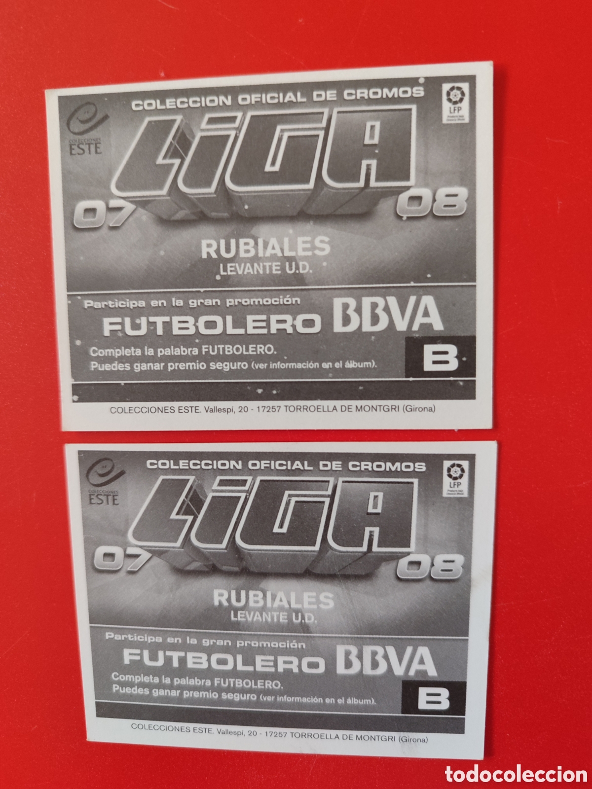Cromos de f&uacute;tbol: Lote 2 Rubiales Este 07-08 - Foto 5