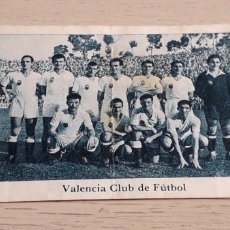 Cromos de Fútbol: ALINEACIÓN VALENCIA CF, FÚTBOL LIGA 42 43 / 1942 1943 ALBUM CARNET EQUIPO CASULLERAS. SIN PEGAR