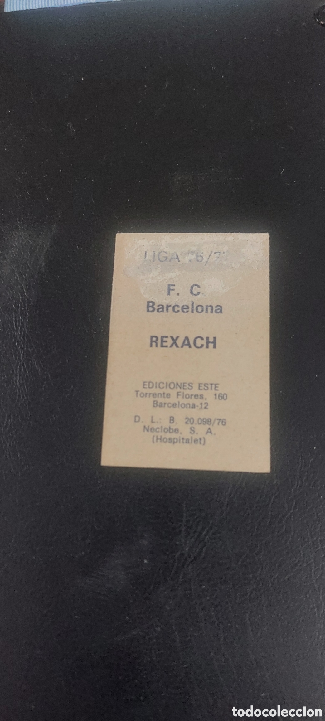 Cromos de f&uacute;tbol: Rexach barcelona 76/77 - Foto 2
