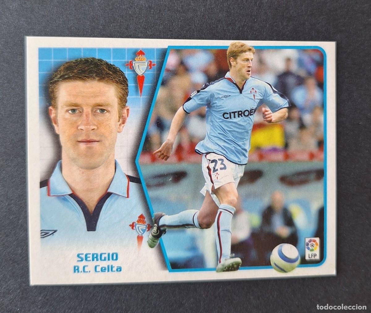 Fu&szlig;ball-Sticker: SERGIO R.C.CELTA LIGA ESTE 2005/2006 05 06 NUNCA PEGADO - SIN PEGAR
