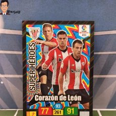 Cromos de Fútbol: SUPER HÉROES Nº 433 (ATHLETIC BILBAO) CORAZON DE LEON - ADRENALYN 2018 2019 18 19 CROMO PANINI CARD