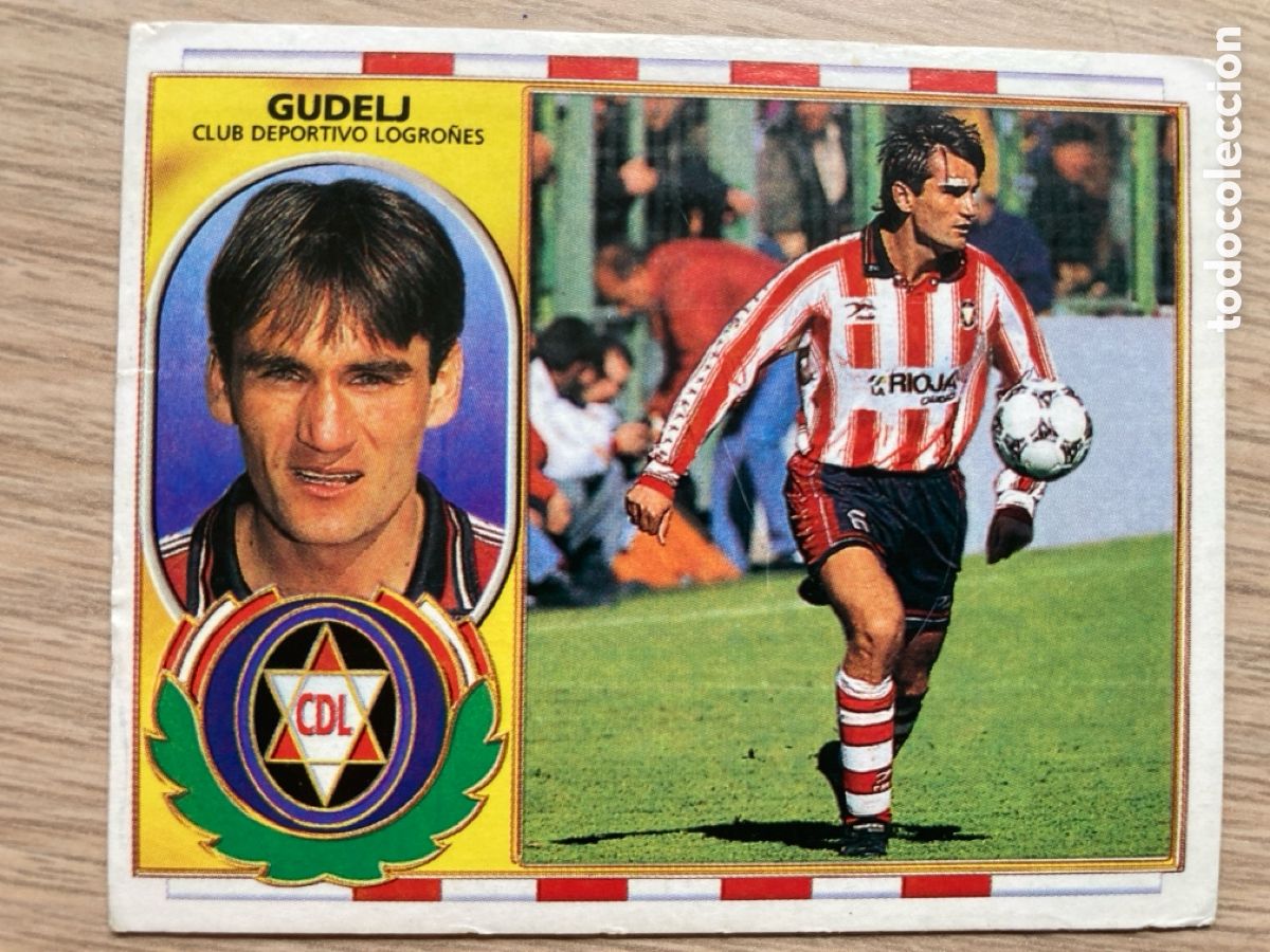 Cromos de f&uacute;tbol: GUDELJ LOGRO&Ntilde;ES EDICIONES ESTE 1996-97 BAJA ESTE 96-97 - Foto 1