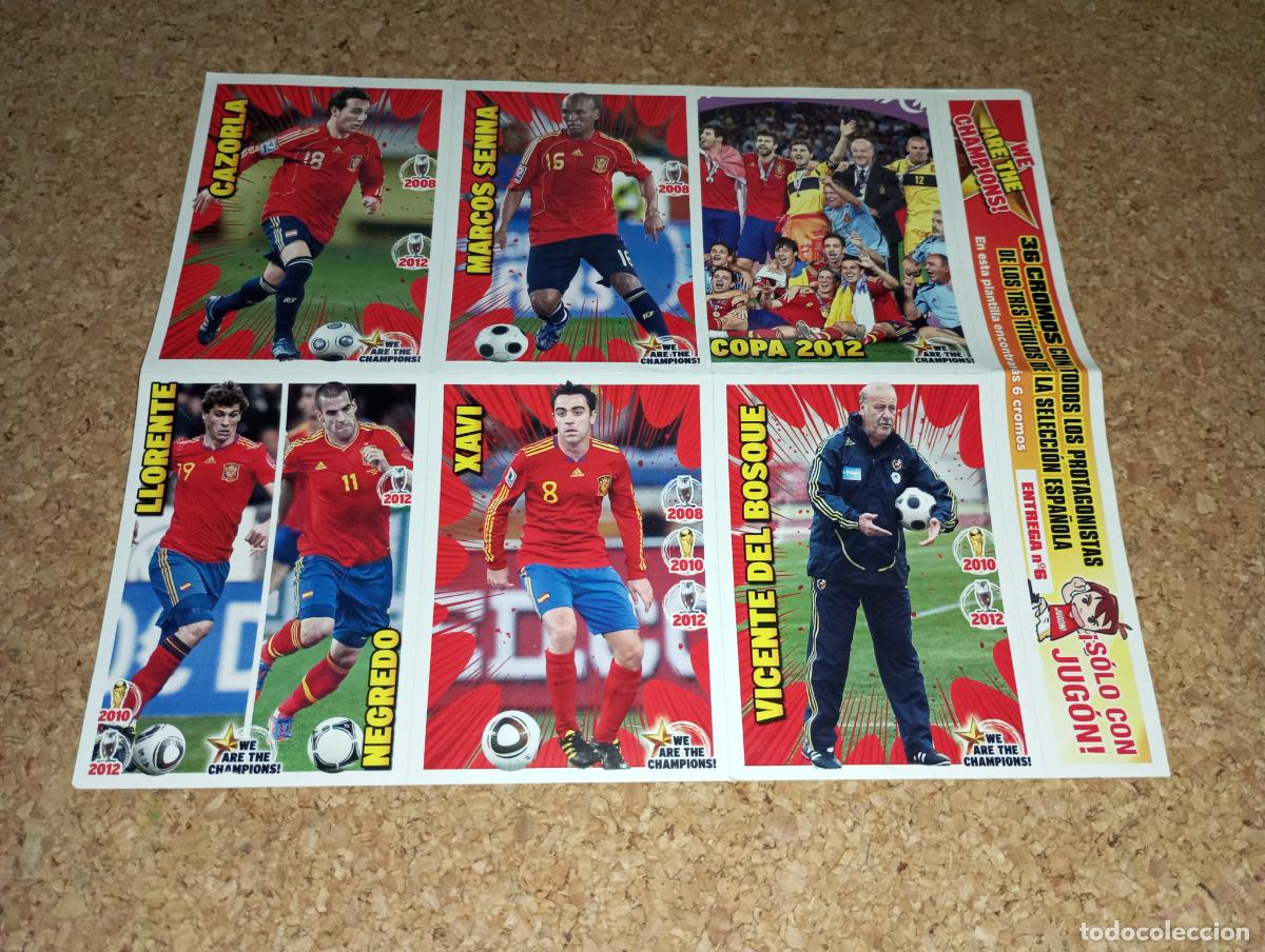 Fu&szlig;ball-Sticker: Lamina de cromo futbol Panini jugon web are the champions selecci&oacute;n Espa&ntilde;ola Campeones entrega N&ordm; 6