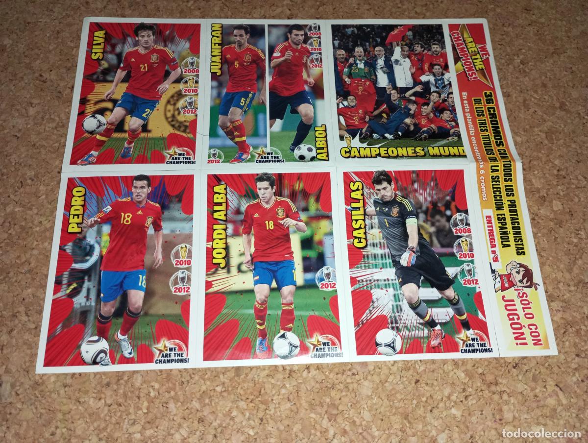 Fu&szlig;ball-Sticker: Lamina de cromo futbol Panini jugon web are the champions selecci&oacute;n Espa&ntilde;ola Campeones entrega N&ordm; 5