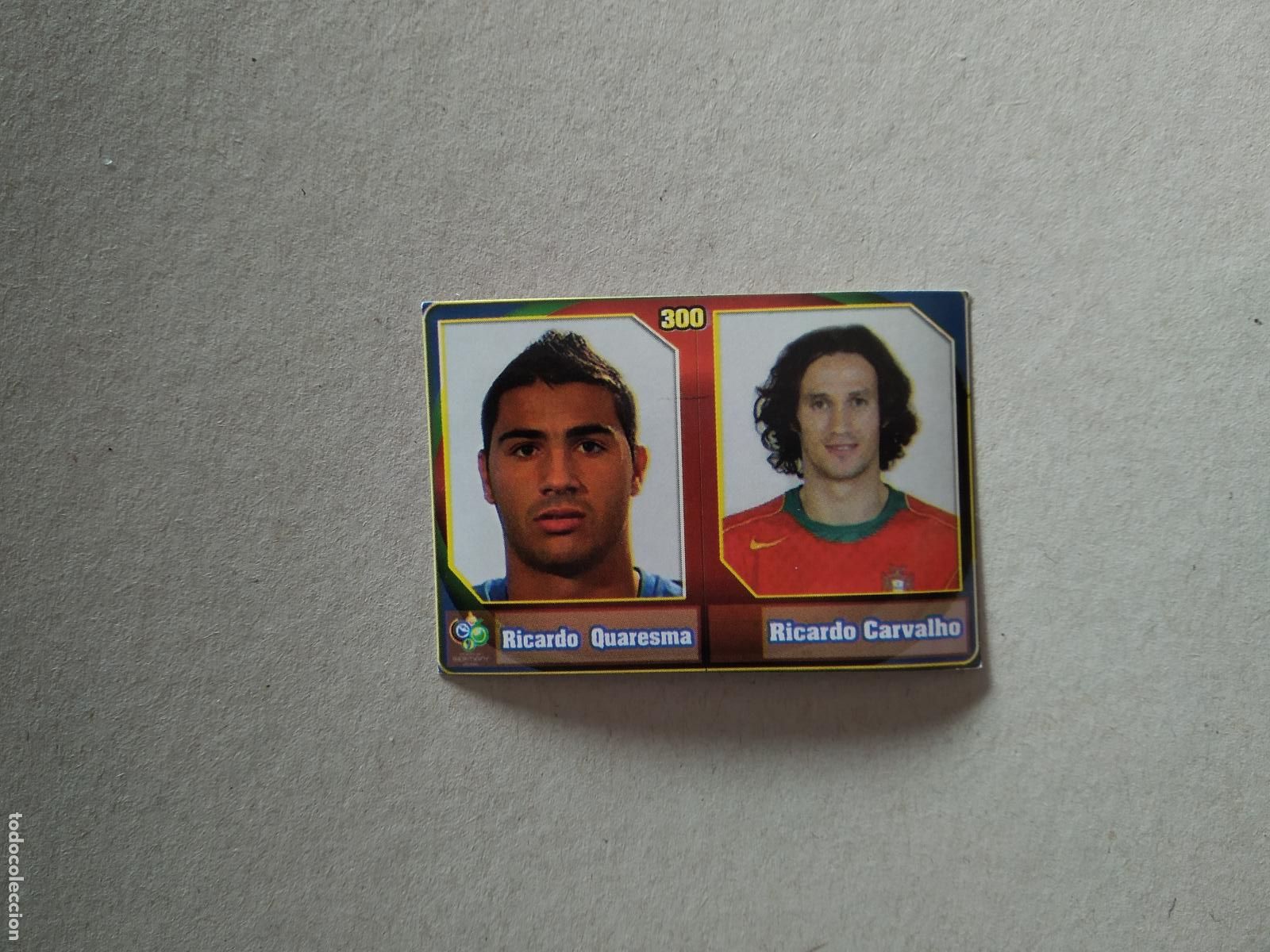 Fu&szlig;ball-Sticker: 300 QUARESMA RICARDO CARVALHO PORTUGAL CROMO FUTBOL TOTAL 2006 MUNDIAL EDITADO EN VENEZUELA