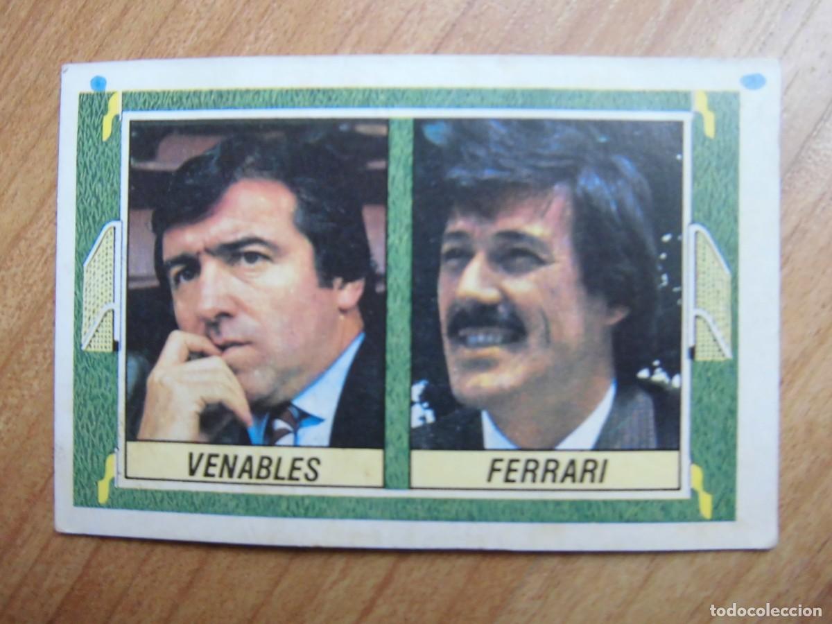Cromos de f&uacute;tbol: CROMO RECUPERADO ENTRENADORES VENABLES FERRARI LIGA 84-85 EDICIONES ESTE
