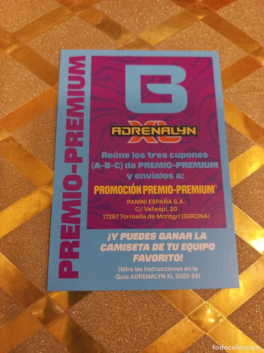 Cromos de F&uacute;tbol: CROMO DE FUTBOL PREMIO PREMIUM LETRA B ADRENALYN 2023 2024 PANINI !