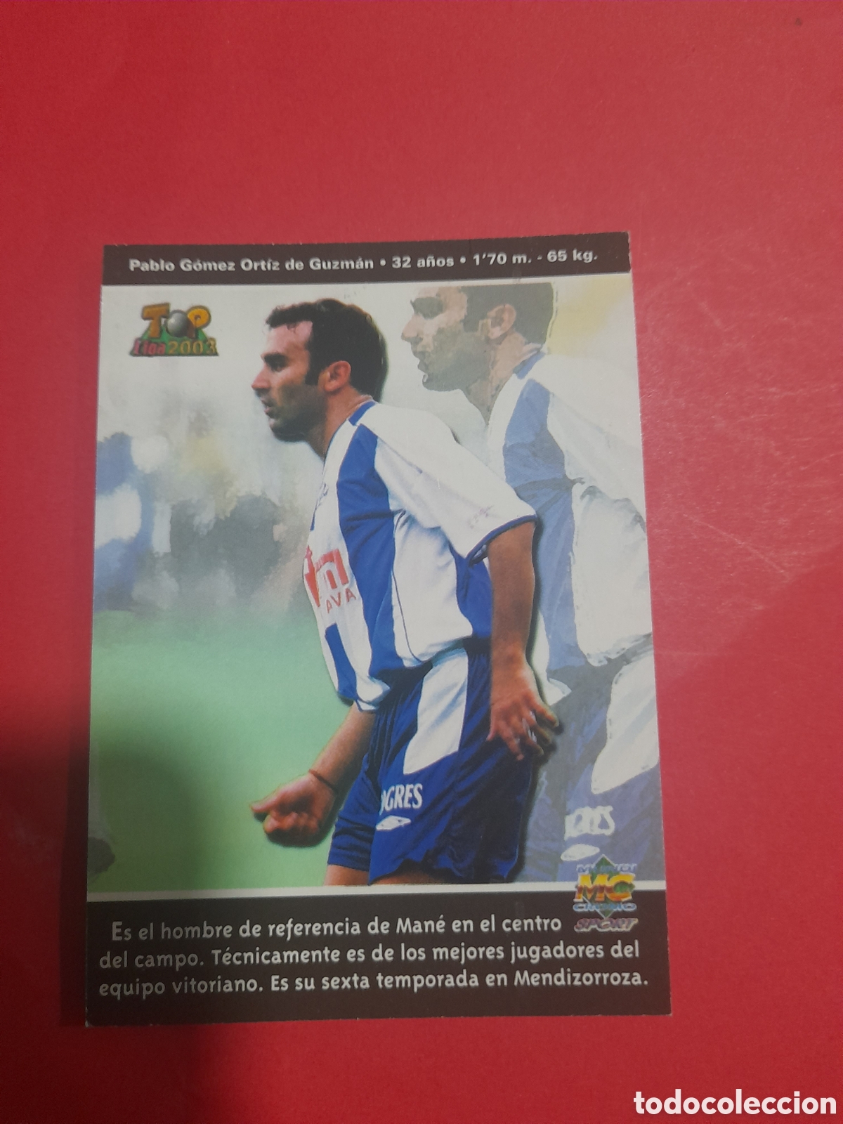 Fu&szlig;ball-Sticker: N&deg;165 Pablo top Liga 2003 Mundicromo