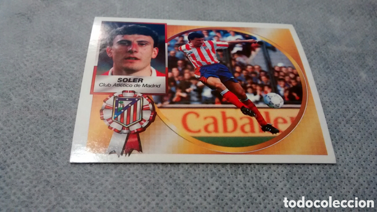 Cromos de f&uacute;tbol: 94 95 1994 1995 ESTE SOLER, AT. MADRID - Foto 1