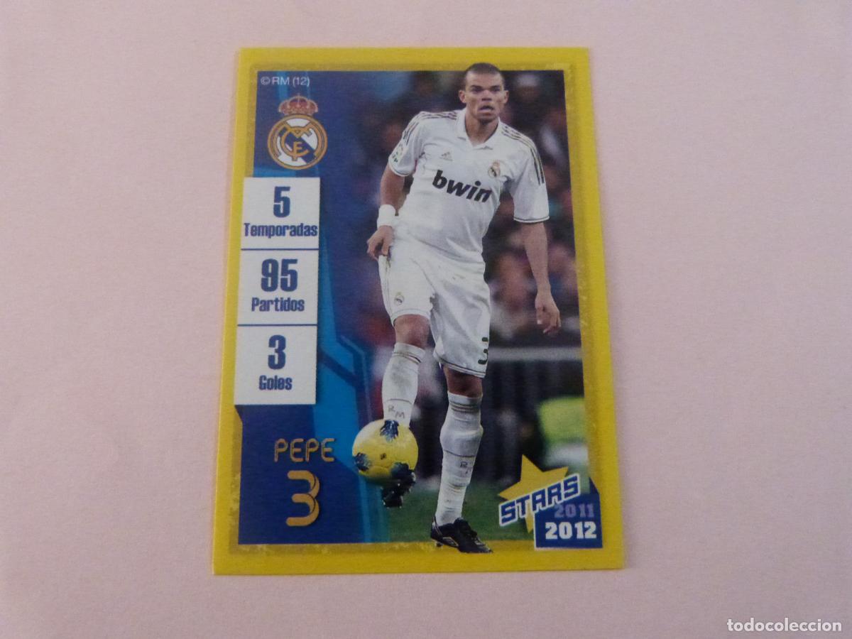 Fu&szlig;ball-Sticker: CROMO FUTBOL PEPE REAL MADRID C.F. SIN PEGAR N&ordm; 57 ALBUM REAL MADRID C.F. 2011-2012/11-12 PANINI