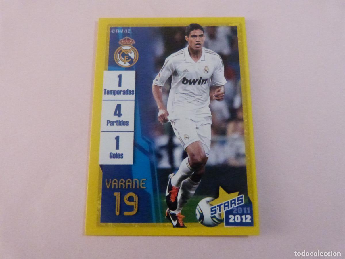 Figurine di Calcio: CROMO FUTBOL VARANE REAL MADRID C.F. SIN PEGAR N&ordm; 75 ALBUM REAL MADRID C.F. 2011-2012/11-12 PANINI