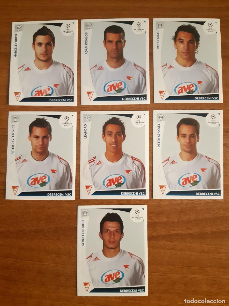 Football Stickers: LOTE 7 CROMOS DIFERENTES DEBRECENI VSC UEFA CHAMPIONS LEAGUE 09-10 PANINI. NUEVOS