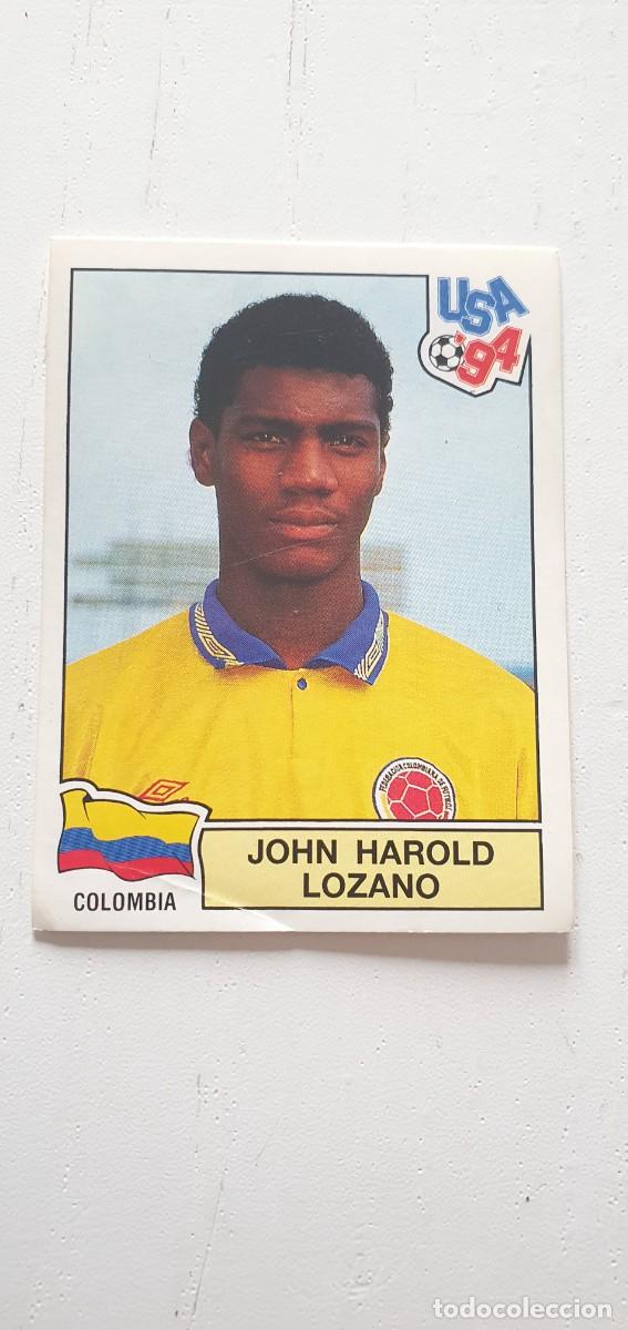 Fu&szlig;ball-Sticker: N&deg;65 John Harold Lozano (Colombia) Mundial USA 94 PANINI. Nunca pegado