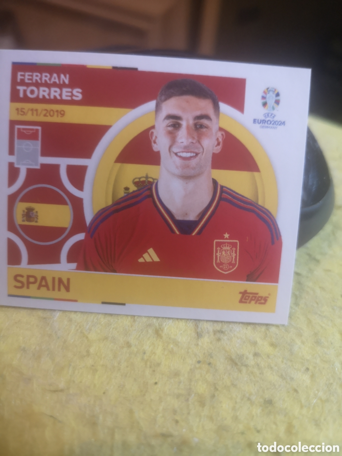 Cromos de F&uacute;tbol: STICKER TOPPS UEFA EURO 2024 FERRAN TORRES - ESP 21