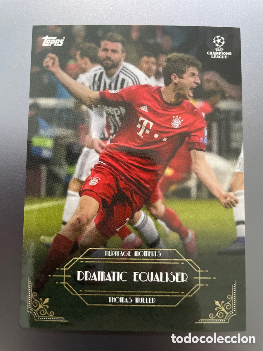 Cromos de f&uacute;tbol: Thomas Muller Dramatic Equaliser Topps Deco 2021 Bayern Munich - Foto 1